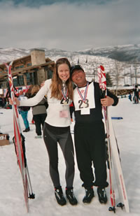 Krissy and Joe picture together after race