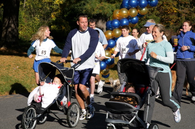 On the 5k Run Baby Strollers Included